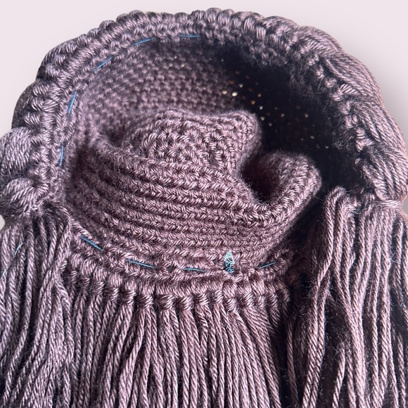 Kids Handmade Beauty And The Beast Belle Crocheted Yarn Wig Dress Up Costume - Picture 8 of 12